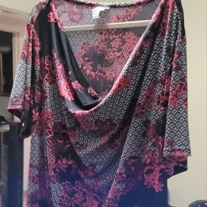 Jaclyn Smith short sleeve top- 3xl